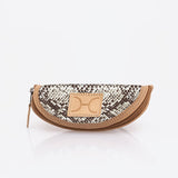 Kids Glasses Case | Laminated Fabric Python - Moody / Chunky Zip Glasses Case by Thandana