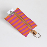 Kids Key Ring | Laminated Fabric Linear - Preppy / Chunky Zip Key Ring by Thandana