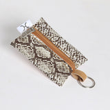 Kids Key Ring | Laminated Fabric Python - Moody / Chunky Zip Key Ring by Thandana