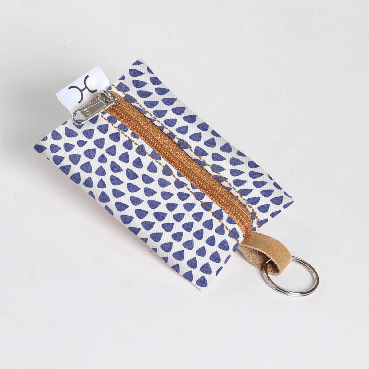 Kids Key Ring | Laminated Fabric Scale Away with me - Dazzling Blue / Chunky Zip Key Ring by Thandana