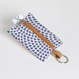 Kids Key Ring | Laminated Fabric Scale Away with me - Dazzling Blue / Chunky Zip Key Ring by Thandana