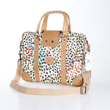 Kids Laptop Bag 15’ | Laminated Fabric with Genuine Leather Confetti - All About Laptop Fabric Bag by Thandana