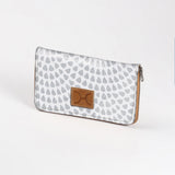 Kids Large Purse | Laminated Fabric with Genuine Leather Scale Away with me - Moonstruck / Chunky Zip Ladies Large