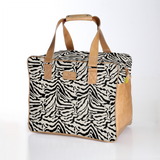 Kids Large Weekender Luggage | Laminated Fabric with Genuine Leather Nomad Stripe - Pitch Large Weekender Luggage Bag