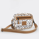Kids Lipstick Bag | Laminated Fabric with Genuine Leather Cheetah - White Lipstick Bag by Thandana