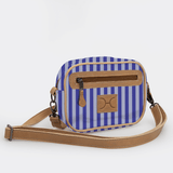 Kids Lipstick Bag | Laminated Fabric with Genuine Leather Linear - Jet Lipstick Bag by Thandana