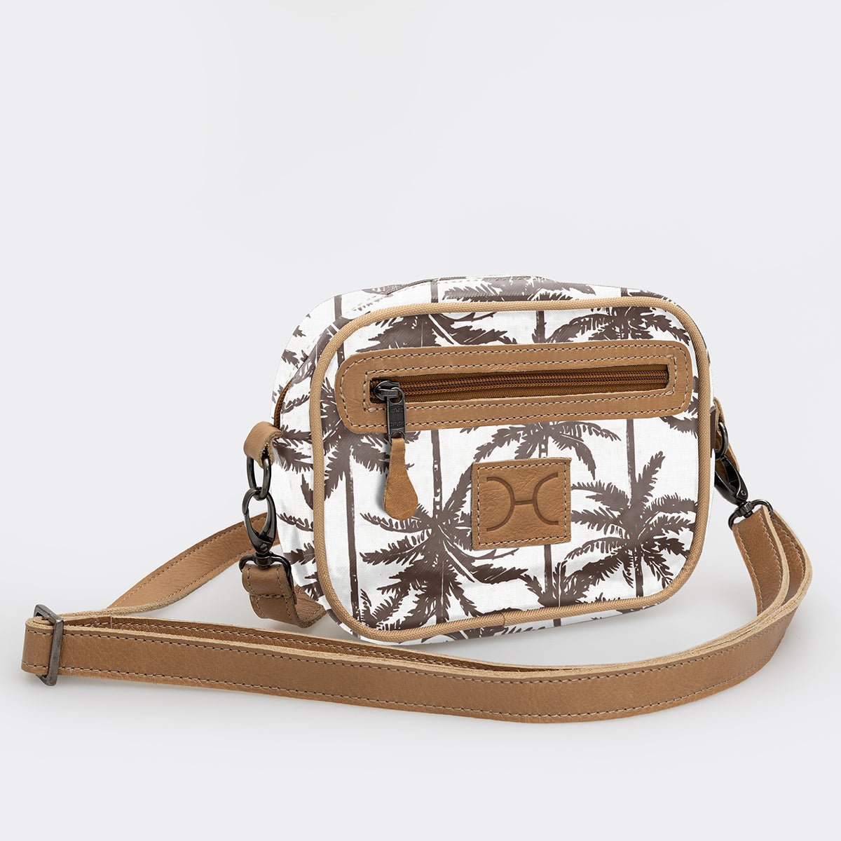 Kids Lipstick Bag | Laminated Fabric with Genuine Leather Palm - Neutral Lipstick Bag by Thandana