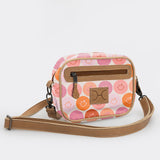 Kids Lipstick Bag | Laminated Fabric with Genuine Leather Smiley - Blush Lipstick Bag by Thandana