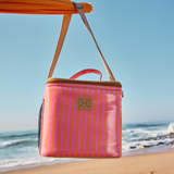 Kids Lunch Box Cooler | Laminated Fabric with Genuine Leather Caddy Cooler by Thandana