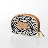 Kids Makeup Bag | Laminated Fabric Nomad Stripe - Pitch Make Up Fabric Bag by Thandana