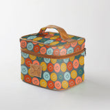 Kids Mini Decker Cooler | Laminated Fabric with Genuine Leather Smiley - Jet Mini Double Decker Cooler by Thandana