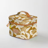 Kids Mini Decker Cooler | Laminated Fabric with Genuine Leather Fauna - Earth Mini Double Decker Cooler by Thandana