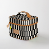 Kids Mini Decker Cooler | Laminated Fabric with Genuine Leather Indie - Pitch Mini Double Decker Cooler by Thandana
