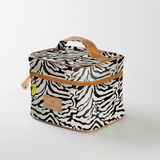 Kids Mini Decker Cooler | Laminated Fabric with Genuine Leather Nomad Stripe - Pitch Mini Double Decker Cooler