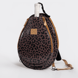 Kids Padel & Tennis Sleeve | Laminated Fabric Cheetah - Coffee Kids Backpack by Thandana