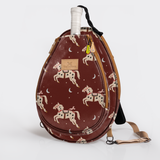 Kids Padel & Tennis Sleeve | Laminated Fabric Midnight Pony - Cherry Kids Backpack by Thandana