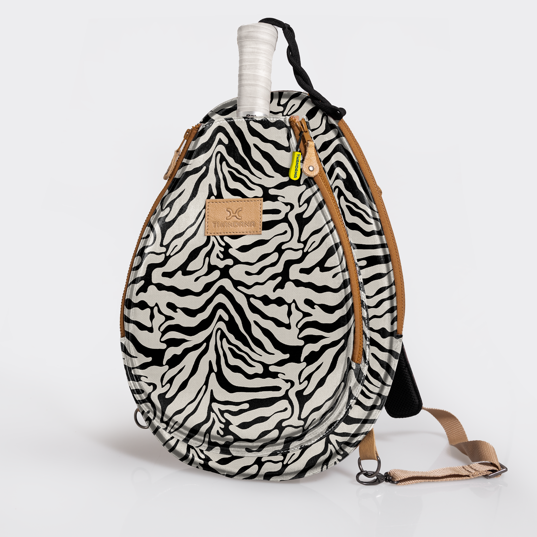 Kids Padel & Tennis Sleeve | Laminated Fabric Nomad Stripe - Pitch Kids Backpack by Thandana