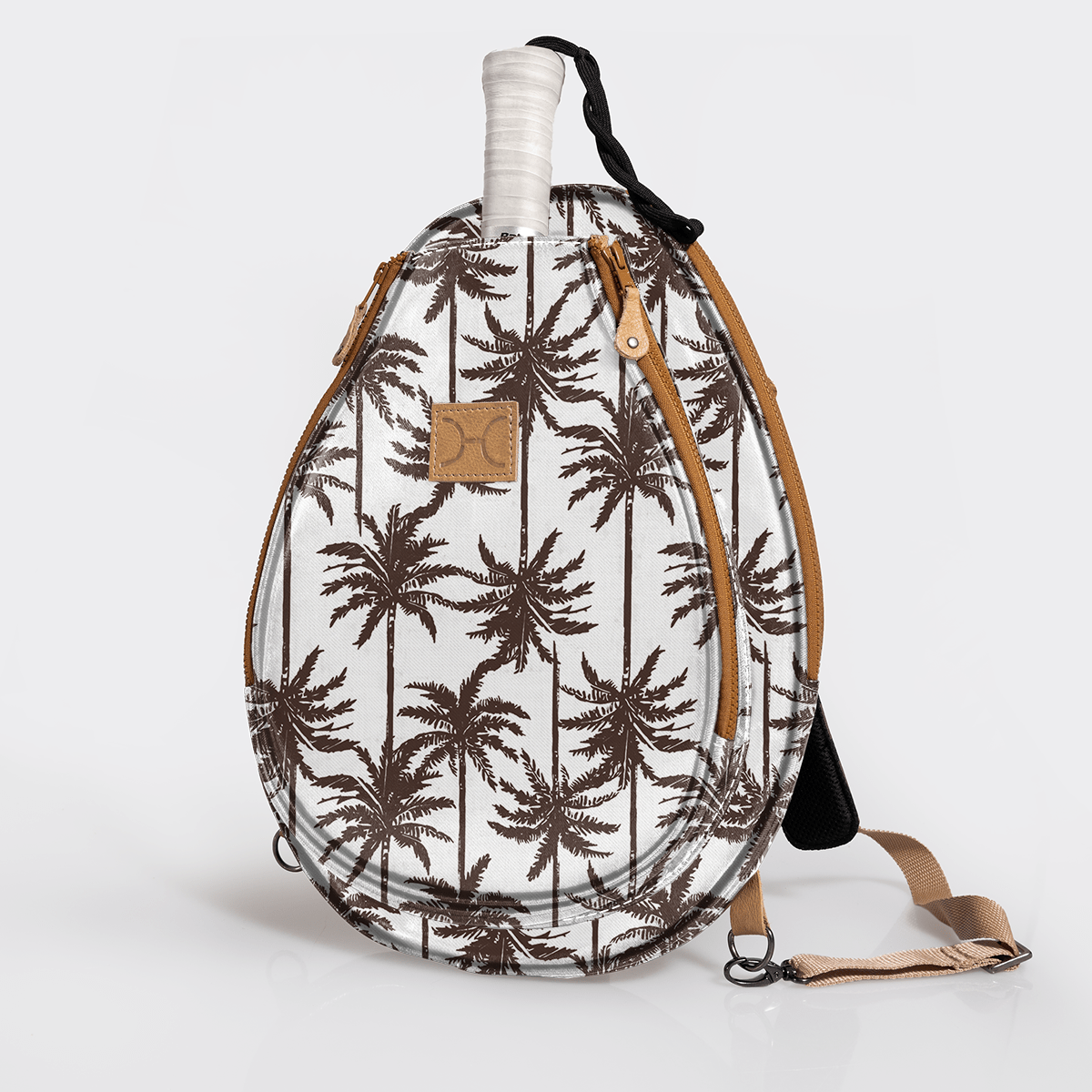Kids Padel & Tennis Sleeve | Laminated Fabric Palm - Neutral Kids Backpack by Thandana