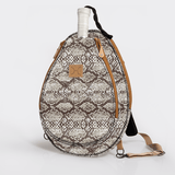 Kids Padel & Tennis Sleeve | Laminated Fabric Python - Moody Kids Backpack by Thandana