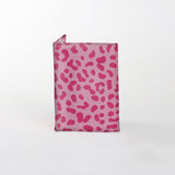 Kids Passport Holders | Laminated Fabric Cheetah - Pink Passport Holder by Thandana