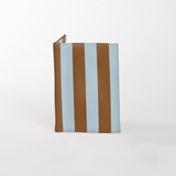 Kids Passport Holders | Laminated Fabric Coastal Stripe - Blue Passport Holder by Thandana