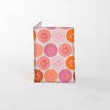 Kids Passport Holders | Laminated Fabric Smiley - Blush Passport Holder by Thandana