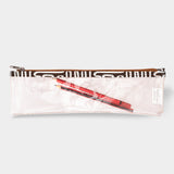 Kids Pencil Case | Clear Fabric Geo - Black Pencil Case by Thandana