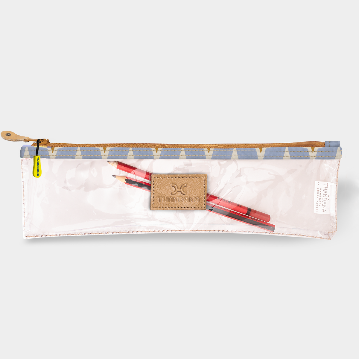 Kids Pencil Case | Clear Fabric Nova - Mist Pencil Case by Thandana