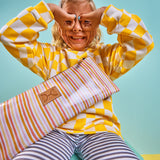 Kids Pencil Case Triple Zip | Laminated Fabric Pencil Case by Thandana