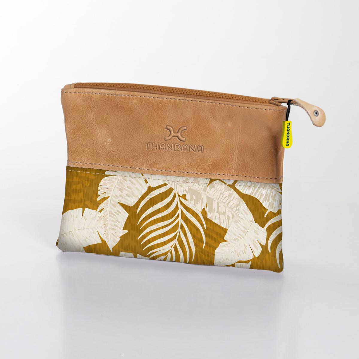 Kids Pouch | Laminated Fabric with Genuine Leather Fauna - Earth Pouch by Thandana