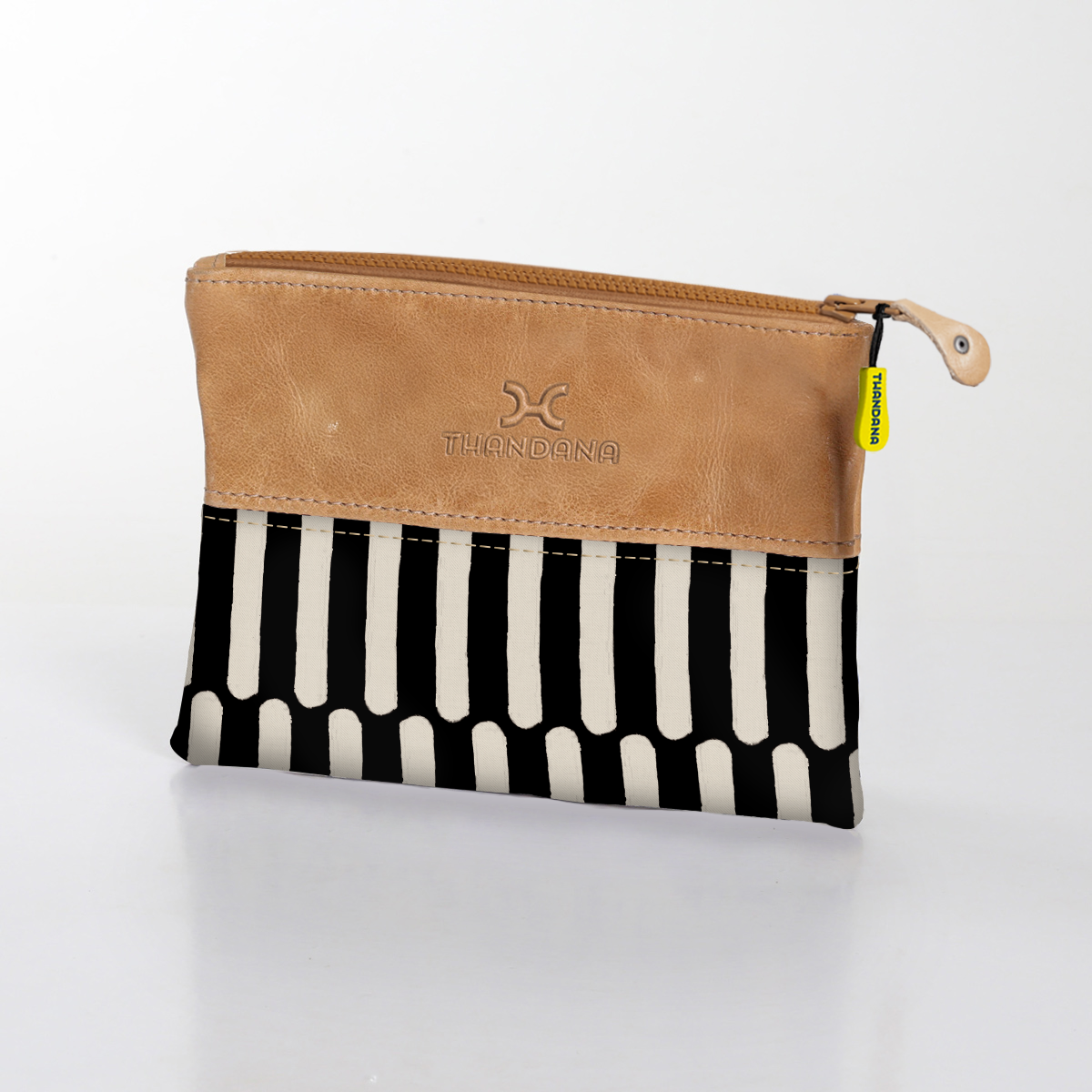Kids Pouch | Laminated Fabric with Genuine Leather Indie - Pitch Pouch by Thandana