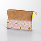 Kids Pouch | Laminated Fabric with Genuine Leather Nova - Blush Pouch by Thandana