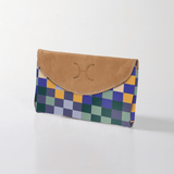 Kids Purse | Laminated Fabric with Genuine Leather Checker - Jet Ladies Wallet by Thandana