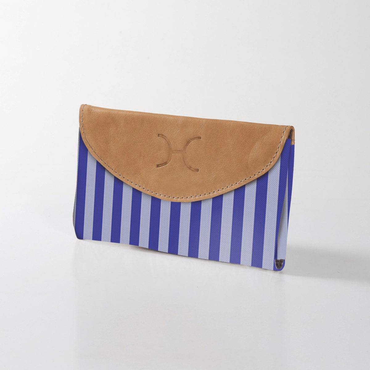 Kids Purse | Laminated Fabric with Genuine Leather Linear - Jet Ladies Wallet by Thandana