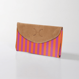 Kids Purse | Laminated Fabric with Genuine Leather Linear - Preppy Ladies Wallet by Thandana