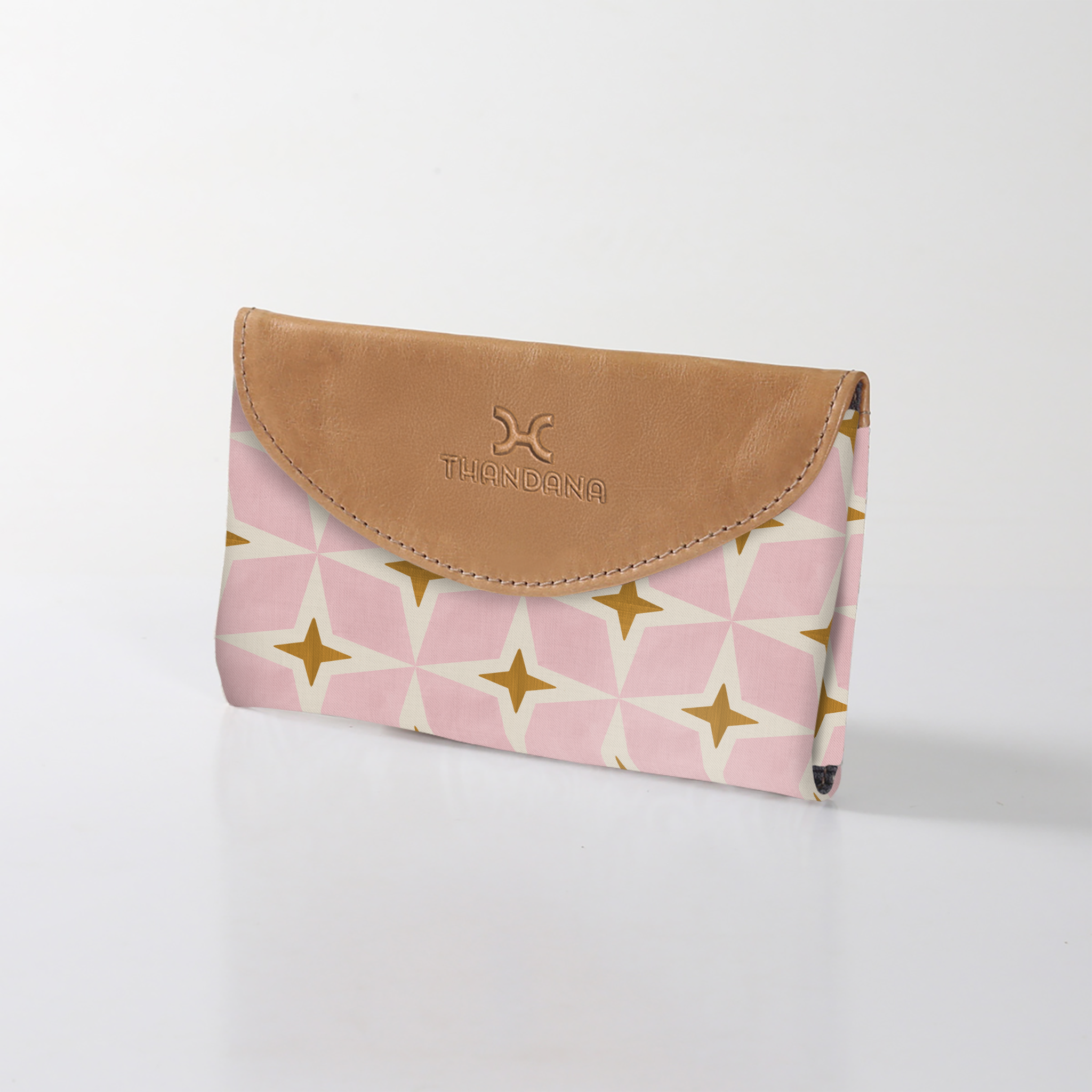 Kids Purse | Laminated Fabric with Genuine Leather Nova - Blush Ladies Wallet by Thandana