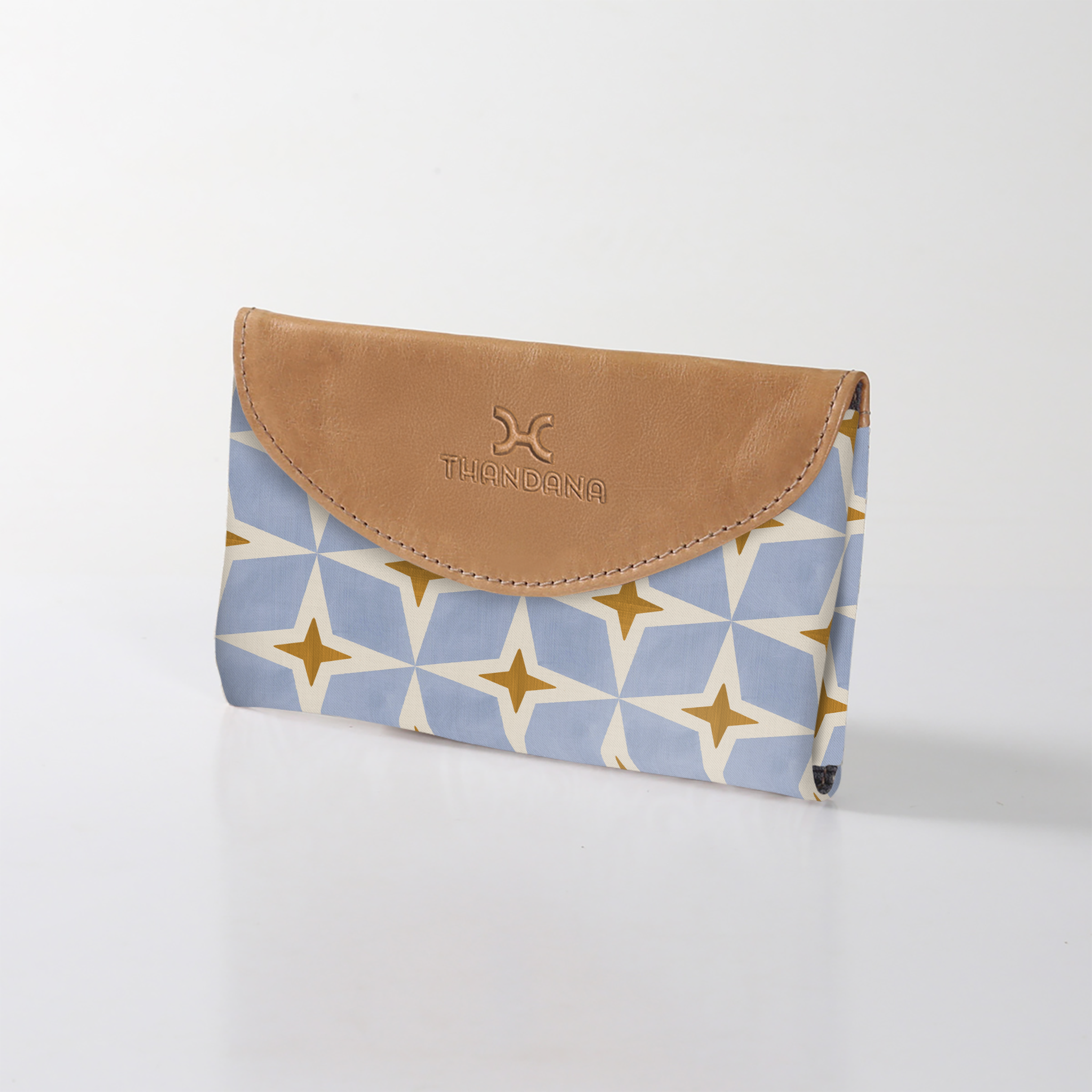 Kids Purse | Laminated Fabric with Genuine Leather Nova - Mist Ladies Wallet by Thandana