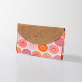 Kids Purse | Laminated Fabric with Genuine Leather Smiley - Blush Ladies Wallet by Thandana