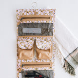 Kids Roll Up Toiletry | Laminated Fabric with Genuine Leather Roll Up Toiletry Fabric by Thandana