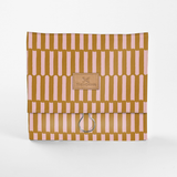 Kids Roll Up Toiletry | Laminated Fabric with Genuine Leather Indie - Sunset Roll Up Toiletry Fabric by Thandana
