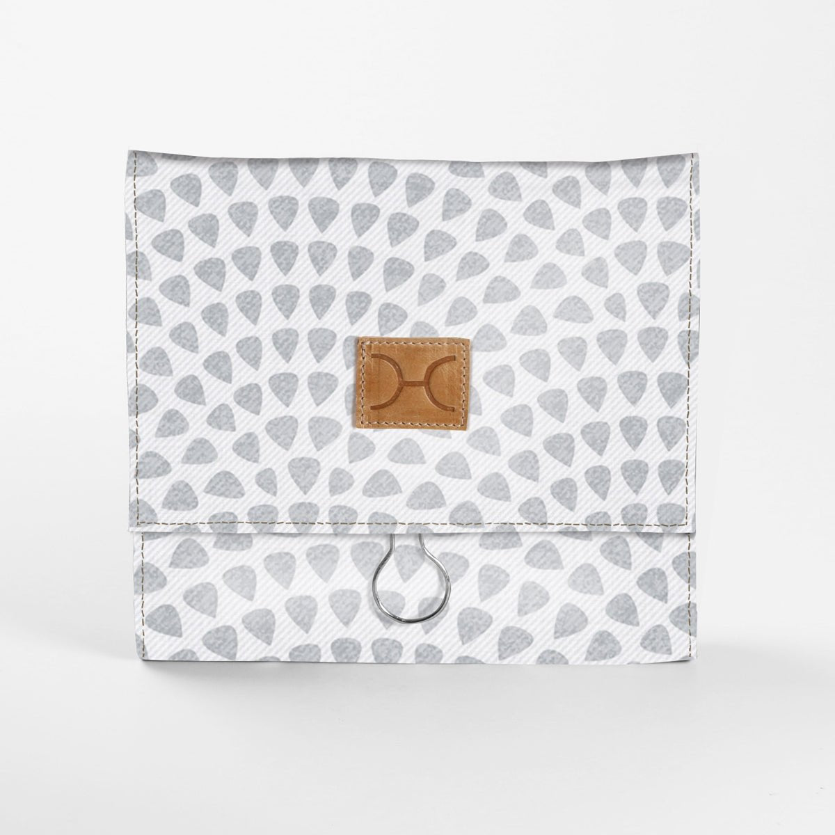 Kids Roll Up Toiletry | Laminated Fabric with Genuine Leather Scale Away with me - Moonstruck Roll Up Toiletry Fabric