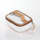Kids Single Toiletry | Laminated Fabric with Genuine Leather Scale Away with me – Moonstruck / Chunky Zip (new) Single