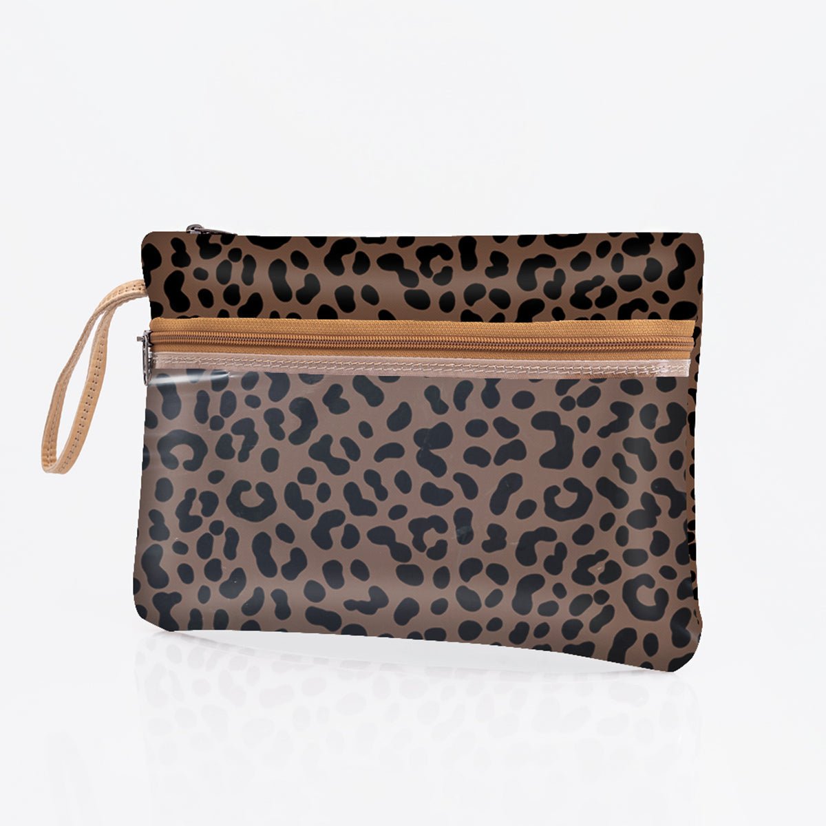 Kids Sticky Fingers Cellphone Pouch | Laminated Fabric Cheetah - Coffee Pouch by Thandana