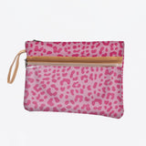 Kids Sticky Fingers Cellphone Pouch | Laminated Fabric Cheetah - Pink Pouch by Thandana