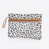 Kids Sticky Fingers Cellphone Pouch | Laminated Fabric Cheetah - White Pouch by Thandana