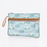 Kids Sticky Fingers Cellphone Pouch | Laminated Fabric Crazy Daisy - Sage Pouch by Thandana