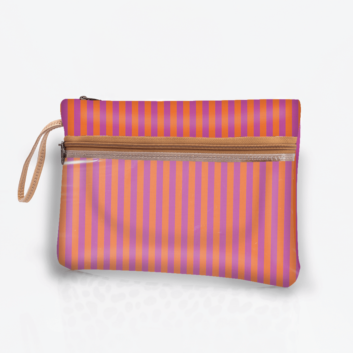 Kids Sticky Fingers Cellphone Pouch | Laminated Fabric Linear - Preppy Pouch by Thandana