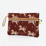 Kids Sticky Fingers Cellphone Pouch | Laminated Fabric Midnight Pony - Cherry Pouch by Thandana