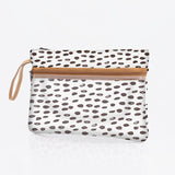 Kids Sticky Fingers Cellphone Pouch | Laminated Fabric Seeds - White Pouch by Thandana