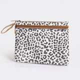 Kids Sticky Fingers Ipad | Laminated Fabric Cheetah - White Pouch by Thandana
